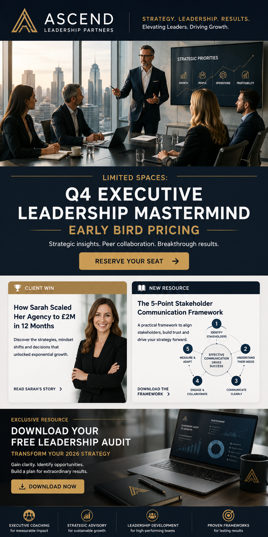 Ascend Leadership Partners newsletter example